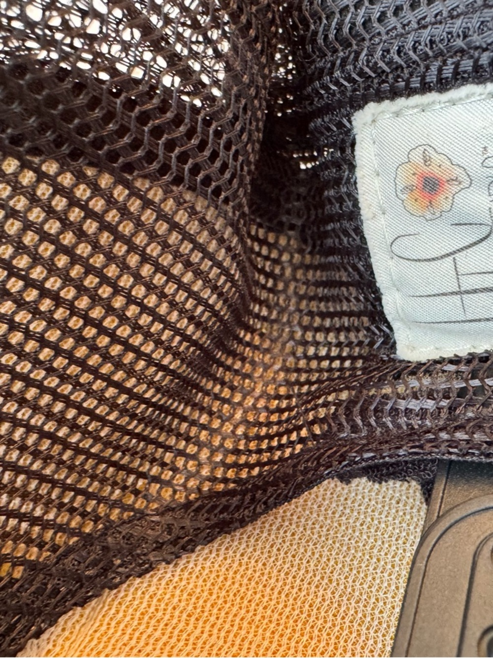 HEC Studio Black Trucker Hat with Yellow Patch & Galaxy Heart - Picture 4 of 4